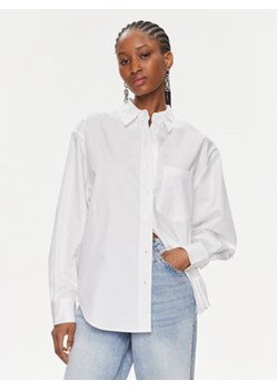 Calvin Klein Koszula Relaxed Cotton Shirt K20K206749 Biały Regular Fit ze sklepu MODIVO w kategorii Koszule damskie - zdjęcie 168579596