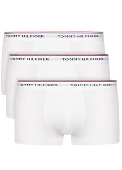 Tommy Hilfiger Komplet 3 par bokserek 3P Lr Trunk 1U87903841 Biały ze sklepu MODIVO w kategorii Majtki męskie - zdjęcie 168579768