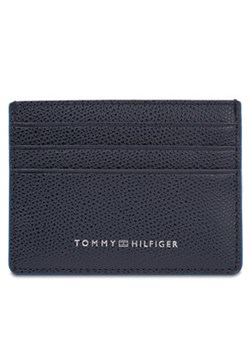 Tommy Hilfiger Etui na karty kredytowe Th Struc Leather Cc Holder AM0AM11606 Granatowy ze sklepu MODIVO w kategorii Etui - zdjęcie 168579779