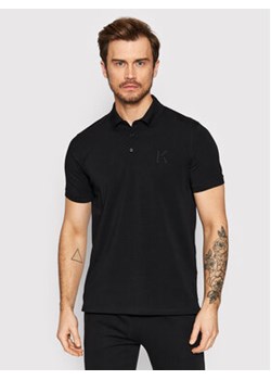 KARL LAGERFELD Polo 745890 Czarny Regular Fit ze sklepu MODIVO w kategorii T-shirty męskie - zdjęcie 168579795