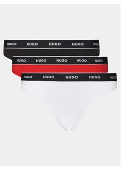 Hugo Komplet 3 par stringów Triplet Thong 50480150 Kolorowy ze sklepu MODIVO w kategorii Majtki damskie - zdjęcie 168580076