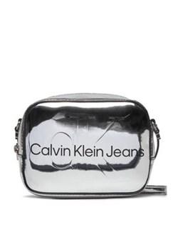 Calvin Klein Jeans Torebka Sculpted Camera Bag18 Mono S K60K611858 Srebrny ze sklepu MODIVO w kategorii Listonoszki - zdjęcie 168580335