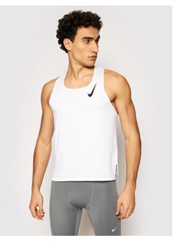 Nike Koszulka techniczna Aeroswift Singlet CJ7835 Biały Slim Fit ze sklepu MODIVO w kategorii T-shirty męskie - zdjęcie 168580739