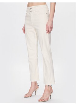 Morgan Spodnie materiałowe 231-PEGASE1 Écru Regular Fit ze sklepu MODIVO w kategorii Spodnie damskie - zdjęcie 168580869
