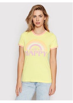 Brave Soul T-Shirt LTS-544JULIET Żółty Regular Fit ze sklepu MODIVO w kategorii Bluzki damskie - zdjęcie 168580878