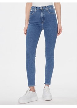 Calvin Klein Jeans Jeansy High Rise Skinny J20J223311 Niebieski Skinny Fit ze sklepu MODIVO w kategorii Jeansy damskie - zdjęcie 168580905