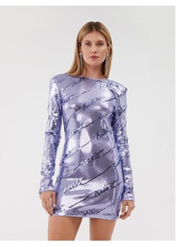 ROTATE Sukienka koktajlowa Sequin Mini 1114502846 Fioletowy Fitted Fit ze sklepu MODIVO w kategorii Sukienki - zdjęcie 168581237