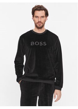 Boss Bluza Velour 50485863 Czarny Regular Fit ze sklepu MODIVO w kategorii Bluzy męskie - zdjęcie 168581325