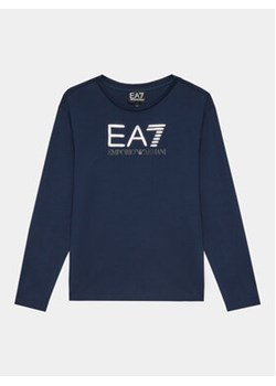 EA7 Emporio Armani Bluzka 6RBT54 BJ02Z 1554 Granatowy Regular Fit ze sklepu MODIVO w kategorii T-shirty chłopięce - zdjęcie 168582275