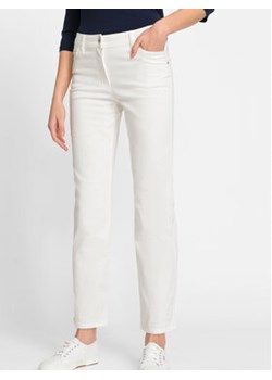 Olsen Spodnie materiałowe 14002067 Biały Regular Fit ze sklepu MODIVO w kategorii Spodnie damskie - zdjęcie 168582346