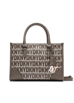 DKNY Torebka Perri Box Satchel R33DYY94 Brązowy ze sklepu MODIVO w kategorii Torby Shopper bag - zdjęcie 168582425