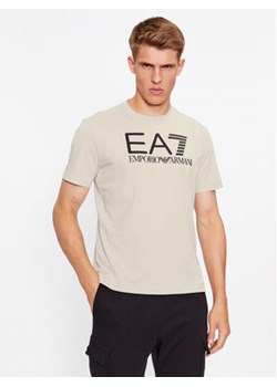 EA7 Emporio Armani T-Shirt 6RPT11 PJNVZ 1716 Srebrny Regular Fit ze sklepu MODIVO w kategorii T-shirty męskie - zdjęcie 168582788