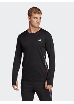 adidas Koszulka techniczna Run Icons 3-Stripes HN8024 Czarny Slim Fit ze sklepu MODIVO w kategorii T-shirty męskie - zdjęcie 168582827