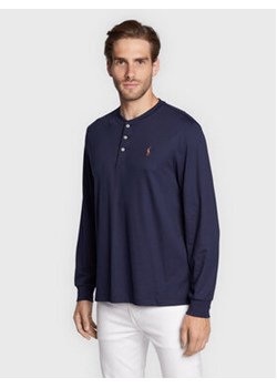 Polo Ralph Lauren Longsleeve 710876614003 Granatowy Slim Fit ze sklepu MODIVO w kategorii T-shirty męskie - zdjęcie 168583008