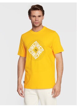 Puma T-Shirt Swxp Graphic 535658 Żółty Regular Fit ze sklepu MODIVO w kategorii T-shirty męskie - zdjęcie 168583896