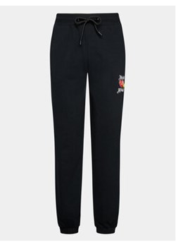 Night Addict Spodnie dresowe MJB-NA516HEART Czarny Regular Fit ze sklepu MODIVO w kategorii Spodnie damskie - zdjęcie 168584068