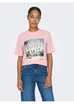 ONLY T-Shirt 15295382 Różowy Regular Fit ze sklepu MODIVO w kategorii Bluzki damskie - zdjęcie 168584227
