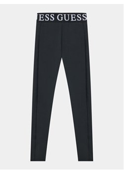 Guess Legginsy J3BB14 KC0Q0 Czarny Slim Fit ze sklepu MODIVO w kategorii Spodnie dziewczęce - zdjęcie 168584298