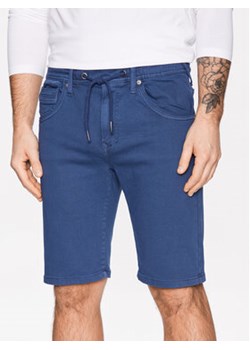 Pepe Jeans Szorty materiałowe Jagger Short PM800920 Niebieski Slim Fit ze sklepu MODIVO w kategorii Spodenki męskie - zdjęcie 168584405