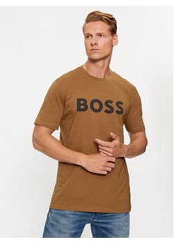 Boss T-Shirt Thinking 1 50481923 Beżowy Regular Fit ze sklepu MODIVO w kategorii T-shirty męskie - zdjęcie 168584825