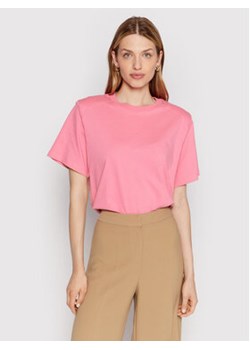 Notes Du Nord T-Shirt Dominic 12767 Różowy Boxy Fit ze sklepu MODIVO w kategorii Bluzki damskie - zdjęcie 168585469