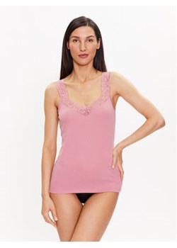 Hunkemöller Koszulka piżamowa 202320 Różowy Basic Fit ze sklepu MODIVO w kategorii Piżamy damskie - zdjęcie 168585518