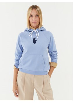Polo Ralph Lauren Bluza 211910128001 Niebieski Regular Fit ze sklepu MODIVO w kategorii Bluzy damskie - zdjęcie 168586338