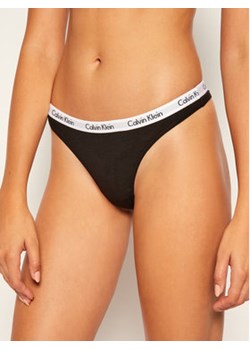 Calvin Klein Underwear Stringi 0000D1617E Czarny ze sklepu MODIVO w kategorii Majtki damskie - zdjęcie 168586447