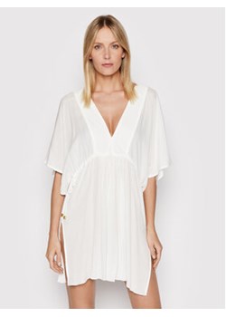 Lauren Ralph Lauren Sukienka plażowa 20151080 Biały Relaxed Fit ze sklepu MODIVO w kategorii Odzież plażowa - zdjęcie 168586517