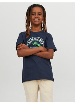Jack&Jones Junior T-Shirt 12235491 Granatowy Standard Fit ze sklepu MODIVO w kategorii T-shirty chłopięce - zdjęcie 168586758