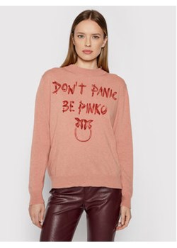 Pinko Sweter Mesolone 1G16X0 Y7GZ Różowy Regular Fit ze sklepu MODIVO w kategorii Swetry damskie - zdjęcie 168586809