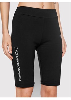 EA7 Emporio Armani Szorty sportowe 6LTS51 TJ01Z 1200 Czarny Slim Fit ze sklepu MODIVO w kategorii Szorty - zdjęcie 168587507