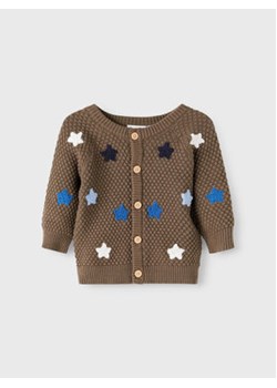 NAME IT Kardigan 13207107 Brązowy Regular Fit ze sklepu MODIVO w kategorii Bluzy i swetry - zdjęcie 168588196