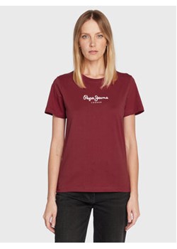 Pepe Jeans T-Shirt Camila PL505292 Czerwony Regular Fit ze sklepu MODIVO w kategorii Bluzki damskie - zdjęcie 168588456