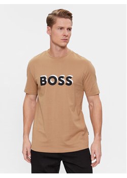 Boss T-Shirt Tiburt 427 50506923 Beżowy Regular Fit ze sklepu MODIVO w kategorii T-shirty męskie - zdjęcie 168588486