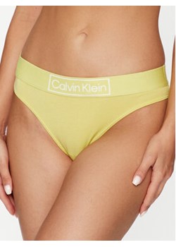 Calvin Klein Underwear Stringi 000QF6774E Żółty ze sklepu MODIVO w kategorii Majtki damskie - zdjęcie 168588558