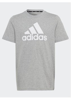 adidas T-Shirt Essentials Big Logo Cotton T-Shirt HR6379 Szary Regular Fit ze sklepu MODIVO w kategorii T-shirty chłopięce - zdjęcie 168588937
