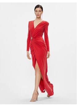 Elisabetta Franchi Sukienka wieczorowa AB-493-37E2-V720 Czerwony Regular Fit ze sklepu MODIVO w kategorii Sukienki - zdjęcie 168588985