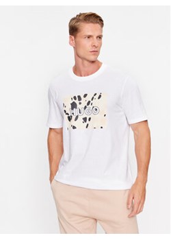 Hugo T-Shirt Dulive 50498220 Biały Regular Fit ze sklepu MODIVO w kategorii T-shirty męskie - zdjęcie 168589655