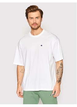Champion T-Shirt Small C Logo 216548 Biały Muscle Fit ze sklepu MODIVO w kategorii T-shirty męskie - zdjęcie 168589685