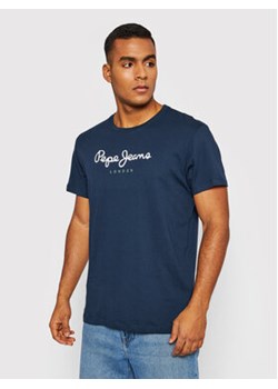 Pepe Jeans T-Shirt Eggo PM508208 Granatowy Regular Fit ze sklepu MODIVO w kategorii T-shirty męskie - zdjęcie 168589725