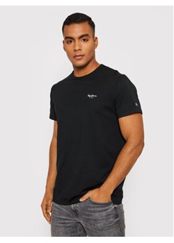 Pepe Jeans T-Shirt Original Basic 3 N PM508212 Czarny Slim Fit ze sklepu MODIVO w kategorii T-shirty męskie - zdjęcie 168590188