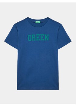 United Colors Of Benetton T-Shirt 3096C10BJ Niebieski Regular Fit ze sklepu MODIVO w kategorii T-shirty chłopięce - zdjęcie 168590359