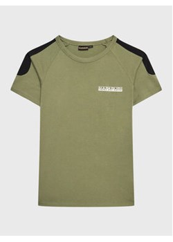 Napapijri T-Shirt S-Pinta NP0A4H2Y M Zielony Regular Fit ze sklepu MODIVO w kategorii T-shirty chłopięce - zdjęcie 168590525