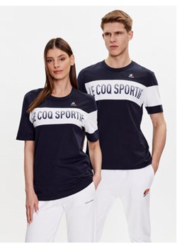 Le Coq Sportif T-Shirt Unisex 2310360 Granatowy Regular Fit ze sklepu MODIVO w kategorii Bluzki damskie - zdjęcie 168591078