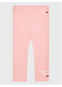 Tommy Hilfiger Legginsy Graphic KN0KN01562 Różowy Slim Fit ze sklepu MODIVO w kategorii Spodnie dziewczęce - zdjęcie 168591086