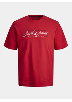 Jack&Jones Junior T-Shirt Zuri 12249699 Czerwony Standard Fit ze sklepu MODIVO w kategorii T-shirty chłopięce - zdjęcie 168591149