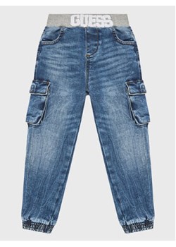 Guess Jeansy N3RA05 D4GV0 Niebieski Regular Fit ze sklepu MODIVO w kategorii Spodnie chłopięce - zdjęcie 168591879