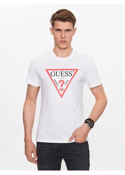 Guess T-Shirt M2YI71 I3Z14 Biały Slim Fit ze sklepu MODIVO w kategorii T-shirty męskie - zdjęcie 168592259