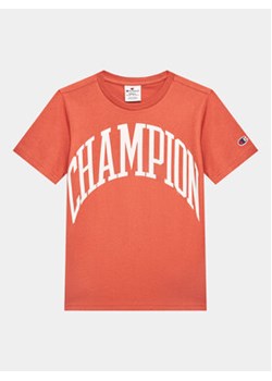 Champion T-Shirt 306362 Brązowy Regular Fit ze sklepu MODIVO w kategorii T-shirty chłopięce - zdjęcie 168592497